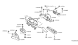 Diagram for Nissan Engine Mount Torque Strut - 11350-3SG0A
