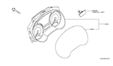 Diagram for Nissan Speedometer - 24810-3SG0A