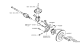 Diagram for Nissan NV Steering Knuckle - 40015-1KA1A