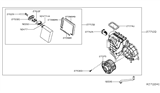 Diagram for Nissan Evaporator - 27410-3KA0A