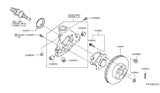 Diagram for Nissan Pathfinder Control Arm Bushing - 55152-3JA0A