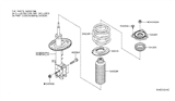 Diagram for Nissan Maxima Shock And Strut Mount - 54320-3JA0A