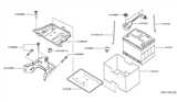 Diagram for Nissan Pathfinder Battery Tray - 24428-3Z000
