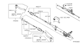 Diagram for Nissan Pathfinder Steering Gear Box - 49001-3KA0A