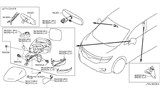 Diagram for Nissan Quest Mirror Cover - 96329-JA00A