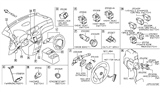 Diagram for Nissan Juke Turn Signal Switch - 25560-3XA2C