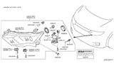Diagram for Nissan Quest Headlight Cover - 26033-WL000