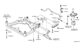 Diagram for Nissan Control Arm Bracket - 54340-1AA0B
