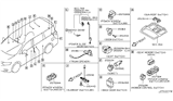 Diagram for Nissan Seat Heater Switch - 25500-1BA1A