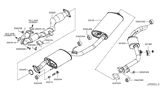 Diagram for 2015 Nissan Quest Catalytic Converter - 20020-1JR0A
