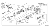 Diagram for Nissan Altima Starter Motor - 23300-JA10C