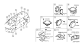 Diagram for Nissan 370Z Car Speakers - 28170-1BM0A