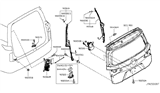 Diagram for Nissan Quest Tailgate Lock - 90502-CY00A