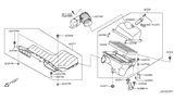 Diagram for Nissan Quest Air Duct - 16576-1AA1A
