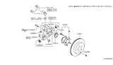 Diagram for Nissan Steering Knuckle Bushing - 55157-1JB0A