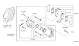 Diagram for Nissan Maxima Brake Pad Set - 41060-2Y990