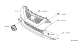 Diagram for Nissan Maxima Grille - 62310-4RA0A