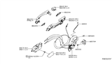 Diagram for Nissan Maxima Door Latch Cable - 80515-4RA0A