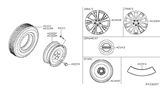 Diagram for 2019 Nissan Maxima Wheel Cover - 40342-4RB4B