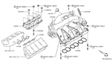 Diagram for Nissan Pathfinder Intake Manifold Gasket - 14032-4RA0A
