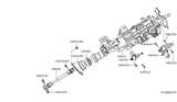 Diagram for Nissan Altima Steering Shaft - 48080-JA02C