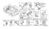 Diagram for Nissan Armada Cruise Control Switch - 25551-7S110