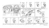 Diagram for Nissan Headlight Switch - 25560-9GA8D