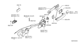 Diagram for Nissan Armada Door Latch Assembly - 80501-ZH000