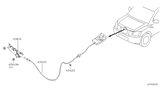 Diagram for Nissan Hood Cable - 65621-ZR00A