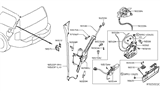 Diagram for Nissan Armada Door Latch Assembly - 90502-7S400