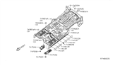 Diagram for Nissan Armada Exhaust Heat Shield - 74752-7S000