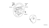 Diagram for Nissan Armada Steering Wheel - 48430-ZV51A