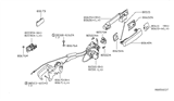 Diagram for Nissan Armada Door Latch Assembly - 80501-9GE1D