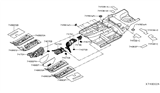 Diagram for Nissan Versa Exhaust Heat Shield - 74758-3BA0A