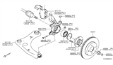 Diagram for Nissan Wheel Hub - 40202-AX000
