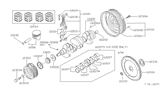 Diagram for Nissan Sentra Flywheel Ring Gear - 12312-01M00