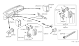 Diagram for Nissan Pulsar NX Ignition Switch - 48750-D4500