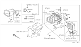 Diagram for Nissan Van Blower Motor Resistor - 27150-01E02