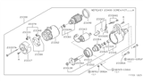 Diagram for Nissan Starter Drive - 23312-36A10