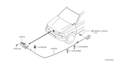 Diagram for Nissan Frontier Hood Cable - 65620-3S500