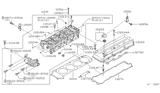 Diagram for Nissan Xterra Cylinder Head Gasket - 11044-7B000