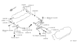 Diagram for Nissan Armada Fuel Line Clamps - 16439-V5004