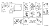Diagram for Nissan Armada Dimmer Switch - 25560-1AA8E