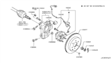 Diagram for Nissan Wheel Bearing Dust Cap - 40263-1LA0A
