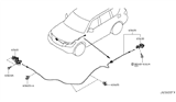 Diagram for Nissan Armada Hood Cable - 65621-1LA0A
