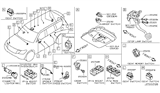 Diagram for Nissan Seat Heater Switch - 25500-1LA0A