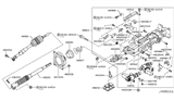 Diagram for Nissan Frontier Steering Column Cover - 48980-EA000