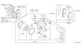 Diagram for Nissan Stanza Brake Pad Set - 41060-32E90