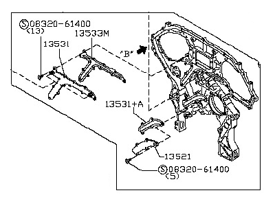 Nissan Timing Cover - 13500-AC710