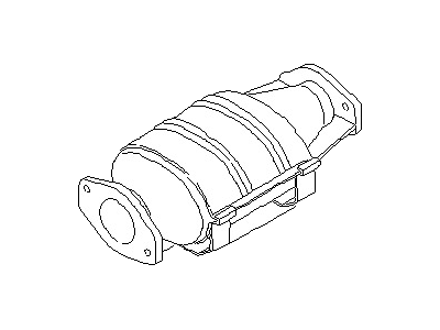 Nissan 20802-69A25 Three Way Catalytic Converter With Shelter